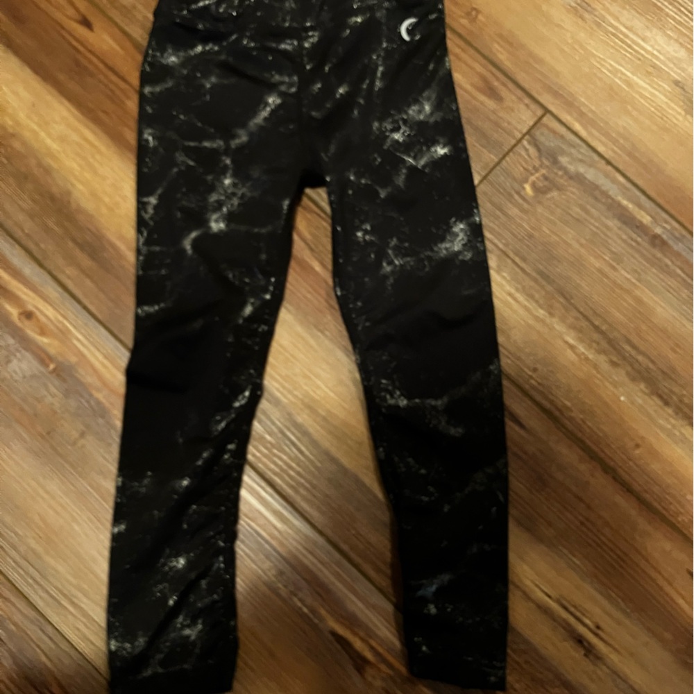 ZYIA Black Sparkle Athletic Leggings
